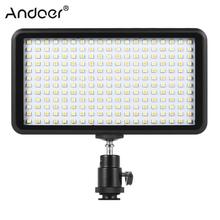 Andoer Studio Video Photo LED Video Light Panel Lamp 3200K/6000K 20W 228pcs Beads for Canon Nikon DSLR Camera DV Camcorder 2024 - buy cheap