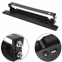 Universal Car License Plate Frame Holder Adjustable Carbon Fiber Racing Number Plate Auto Mount Bracket 32*6*5cm 2024 - buy cheap