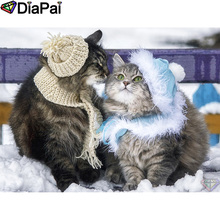 DIAPAI 100% Full Square/Round Drill 5D DIY Diamond Painting "Animal cat" Diamond Embroidery Cross Stitch 3D Decor A20975 2024 - buy cheap