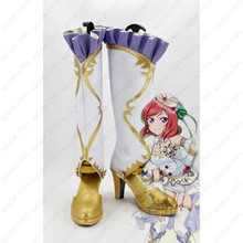 Sapatos de anime love live! Botas de cosplay kunstone maki nishikino 2024 - compre barato