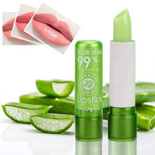 Lápiz labial hidratante de Aloe Vera, lápiz labial de Color cambiante, duradero, taza antiadherente, accesorios de maquillaje antiedad, venta al por mayor 2024 - compra barato