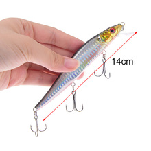 14cm/23g Fishing Lure Minnow Hard Bait With Three Fishing Hooks Fishing Tackle Wobbler 3D Eyes Crankbait 2024 - buy cheap