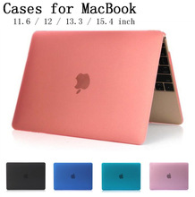 Чехол для Apple Macbook Air Pro Retina 11 12 13 15 дюймов, матовый чехол для ноутбука с кристаллами, полная Защита, Чехол для Mac book Touchbar, сумка, чехол 2024 - купить недорого