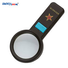Handheld 10 LED Magnifier Lamp Jewelry Loupe 6X Magnifying Glass Optical Lens Color Box Reading Magnifier Gift For Old Person 2024 - buy cheap