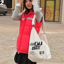 Женская модная Холщовая Сумка на плечо в Корейском стиле, сумка для покупок, роскошные сумки для женщин, дизайнерские сумки высокого качества 2024 - купить недорого