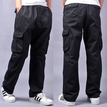 Large Size Men Loose Overalls Tooling Trousers New Summer Men Cargo pants High Quality Men Cotton Casual Pants Size 6XL 2024 - buy cheap