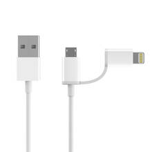 Original Xiaomi ZMI MFI Certified for iPhone Lightning to Micro USB Cable Data 2 in 1 Charger Cable for iPad Samsung Huawei 2024 - buy cheap