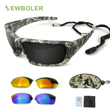 NEWBOLER-anteojos De Sol para pescar polarizados, gafas De Sol deportivas con montura De camuflaje, para pesca, UV 400 2024 - compra barato