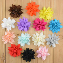 Wholesale 200pcs/lot 2.8'' New Ballerina Chiffon Flower 14 color Fabric Craft Flowers for headbands Free Shipping MH15 2024 - buy cheap