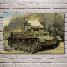 ¡WW2 Norte Afra Pz! Kpfw! ¡IV Ausf! D DAK Alemania tanque de posters de pared foto arte de casa habitación decoración QX085 2024 - compra barato