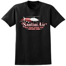 Santini aire Airwolf inspirado camiseta Retro 80S ee.uu. helicóptero Stunt Tv Tee 2019 moda hombres camisetas de manga corta de impresión 2024 - compra barato