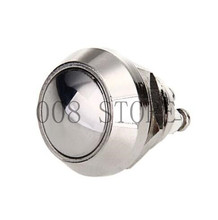 12mm metal push botton waterproof nickel plated brass domed push button switch 1NO momentary reset screw terminal 12QX,F.KL 2024 - buy cheap