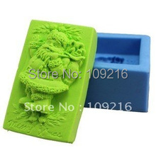 wholesale!!!1pcs Father Christmas (R0837)  Silicone Handmade Soap Mold Crafts DIY Mold 2024 - buy cheap