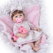 40cm Bebe Sleeping Girl Dolls 16 inch Realistic Soft Silicone Bonecas menina Doll babies boneca brinquedos gift for kids 2024 - buy cheap