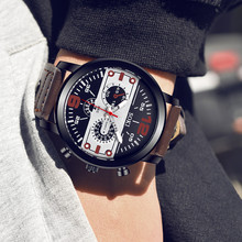 reloj hombre 2019 Men's Simple Watches Couple Fashion Leather Band Quartz Round Wrist Business men's watch relogio masculino 2024 - buy cheap