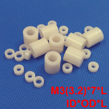 500pcs M3 3.2*7*15 3.2x7x15 3.2*7*16 3.2x7x16 3.2*7*18 3.2x7x18 ID*OD*L ABS Plastic Round Column Shim Washer Standoff Spacer 2024 - buy cheap