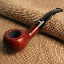 High Quality Red Sandalwood Chimney Double Filter Long Smoking Pipes Herb Tobacco Pipe Cigar Gifts Narguile Gift Grinder Smoke 2024 - buy cheap