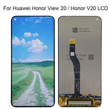 Оригинальный черный ЖК-дисплей 6,4 дюйма для Huawei Honor View 20, сенсорный ЖК-дисплей с цифровым преобразователем в сборе для Honor V20, сенсорный ЖК-дисплей 10 дюймов 2024 - купить недорого