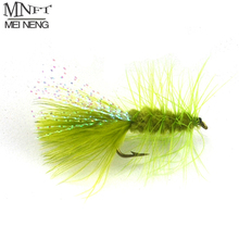MNFT 10PCS 6# Olive Color Woolly Bugger Lure Trout Flashabou Tail Fly Fishng Lures 2024 - buy cheap