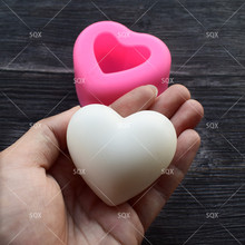 3D Love Heart Chocolate Mold Cake Decorating Liquid Silicone Molds DIY Fondant Soap Mold Baking Tools SQ17200 2024 - купить недорого