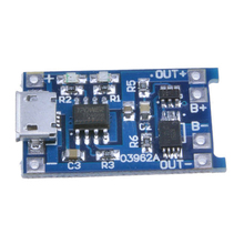 FULL-2PCS синий 5V Micro USB 1A 18650 литиевая батарея зарядная плата 2024 - купить недорого