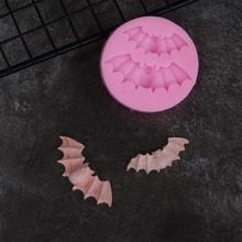 Moldes para Fondant en forma de murciélago para Halloween, herramienta de molde de Chocolate, pasta de azúcar, pastel, tamaño pequeño 2024 - compra barato