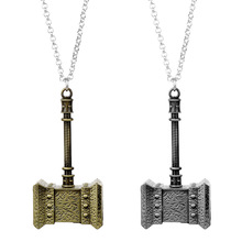 MQCHUN World of Warcraft Hammer Metal Pendant Necklace Thrall Ogrim Doomhammer Charm Link Chain Necklace Game Jewelry 2024 - buy cheap