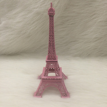 New Household Metal Crafts 25cm Free shipping Pink Paris Eiffel Tower Figurine Imitation Statue Sculpture Souvenir Home Decor 2024 - buy cheap