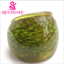 RED SNAKE Fashion Ring Pure Handmade green with points Murano Glass Rings 2024 - buy cheap