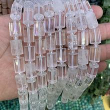 column shape white rock quartz stone beads natural gemstone beads DIY loose beads for jewelry making strand 15" wholesale ! 2024 - buy cheap