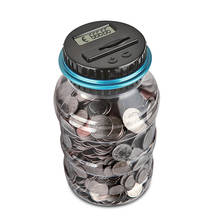 Money Saving Box Jar Coins Storage Box For USD EURO GBP Money 2.5L Piggy Bank Counter Coin Electronic Digital LCD Counting Coin 2024 - buy cheap