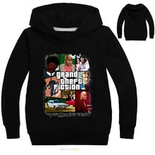 Game GTA 5 Kids Cartoon Hoodies Long Sleeve Casual Sport Sweatshirt for boys girls Children's Spring Outwear Jacket 2-12Y 2024 - buy cheap
