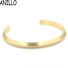 ANILLO Brand  Europe Jewelry Simple Style Acne  Triangle Bangle Cuff Gold Color Black Bracelet Men Couple Adjustable 2024 - buy cheap