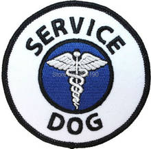 Service Dog Guide Animal Medical Disability Assistance Pet Iron On/Sew On Patch Tshirt TRANSFER MOTIF APPLIQUE Rock Punk Badge 2024 - buy cheap