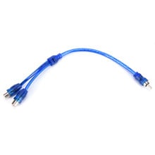 1PC Fashion Rca Audio Cable "Y" Adapter Splitter 1 Male To 2 Female Audio Line Plug 2024 - buy cheap