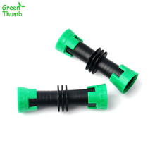 Conectores estándar de línea de goteo de PE, accesorios de tubería de manguera, Conector recto microrriego por goteo de jardín, 60 uds., 16 mm 2024 - compra barato