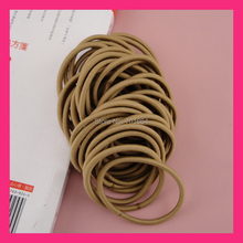 50PCS 4mm tan Elastic Ponytail Holders with gluing connection,light brown Elastic Hair Ties,BARGAIN for BULK 2024 - buy cheap