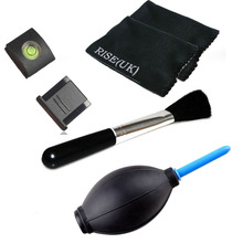 new arrive 6 in 1 Air Blower+Brush+Cleaning Cloth Hot Shoe Spirit Leve kit for DSLR SLR 2024 - buy cheap