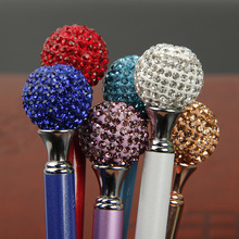 1PCS Luxury Crystal Pen Fashion Metal Ballpoint Pen 1.0mm Black Ink Refill Kawaii School Office Supplies Students Gift Awards 2024 - buy cheap