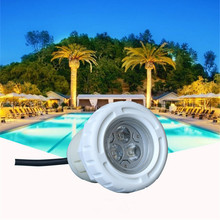 Luz de Piscina Rgb de plástico, 3W, 12V, Cascada, Piscina, impermeable IP68, Foco Led, lámpara subacuática 2024 - compra barato