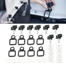 New 8pcs Black Door Hinge Cover for Jeep Wrangler 4 Door 2007 - 2016 4pcs Door Hinge Cover for Jeep Wrangler JK Unlimited 2 Door 2024 - buy cheap