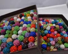 10mm 100pcs/lot  Mixed color Micro Pave CZ Disco Ball Beads u4234 crystal  Bead Bracelet Neacklace 2024 - buy cheap