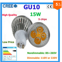 Ultra Bright dimmable 9w 12W 15w GU10 LED Bulbs Spotlight High Power gu 10 led Lamp Day White LED SPOT Light Free Shipping 2024 - buy cheap