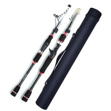 Telescopic Travel Fishing Rod 1.95m/2.1m/2.4m/2.7m M Power Carbon Spinning Casting Lure Rods with Rod Bag 2024 - buy cheap