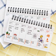 Cute Week Plan Memo Book Weekly Daily Planner Notebook Agenda Organizer Stationery School Supplies Random Color 2024 - buy cheap