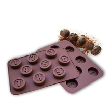 Новый номер силиконовая форма для шоколада Инструменты для выпечки антипригарный 3D Торт помадка формы DIY Инструменты для украшения торта Формы для выпечки 2024 - купить недорого