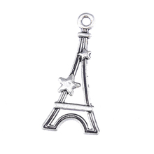 JUYA 30pcs/lot 29x13mm Alloy Tower Shape Charms Pendant for Bracelet Earrings Jewelry Making Supplies DIY Handmade Accessories 2024 - buy cheap