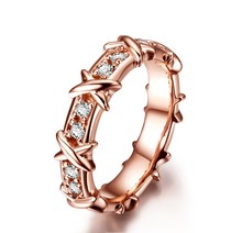 Fancy Rings 925 Sterling Silver Rings for Women Rose Gold Color Diamond Ring Fine Jewelry 2024 - buy cheap