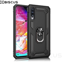 Luxury Armor Soft Shockproof Case For Samsung Galaxy A70 2019 SM-A705F/DS A705FN A705 Silicone Bumper Hard Cover Metal Ring Case 2024 - buy cheap