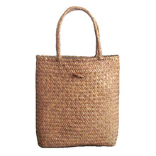 Seaweed Woven Handbag Women Summer Beach Bag Boho Style Female Shoulder Bags Straw Tote Handbags High Quality Bolsas Mujer 2024 - buy cheap